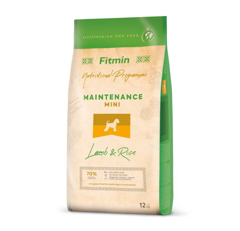 Fitmin dog mini lamb&rice - 12kg