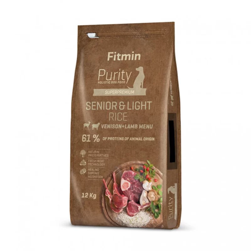 Fitmin Dog Purity Rice Senior&Light Venison&Lamb 12 kg